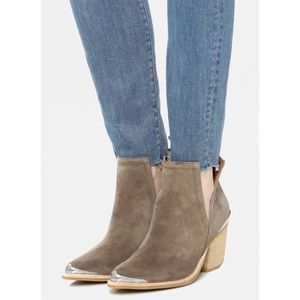 Jeffrey Campbell Taupe Cromwell Bootie